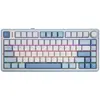 AULA F75 Mechanisch Toetsenbord RGB - Blue/White/Dark Blue - Gray Wood...