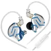 Écouteurs SZSMART KZ-ZS10 PRO HIFI courbés avec microphone bleu lavand...