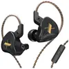 Écouteurs SZSMART KZ EDX HIFI courbés avec microphone noir (In ear - s...