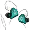 Écouteurs SZSMART KZ-ZST X HIFI courbés avec microphone vert (In ear -...