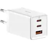 Baseus GaN5 Pro Snellader 65W PD 3.0 + 100W USB-C Kabel 1M Wit