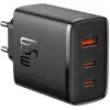Baseus Cube Pro Trio Power Adapter 2x USB-C / USB-A 65W Zwart