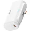 Baseus 5.000 mAh Powerbank Wit | Opvouwbare USB-C Connector | Compact ...