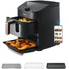 Midea Friteuse à Air 11L Double Zone2 PaniersContrôle via Application