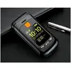 Téléphone grosses touches mobile sénior à clapet - Double écran LCD - ...