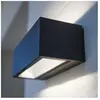 LUTEC Gemini Wandlamp voor buiten - Large - LED - 4000K - Donkergrijs