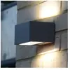 COREP LUTEC Gemini - Wandlamp voor buiten - Up & Down lichtbundel - Aluminium - 10.5W - 700 Lumen - 3000K warm wit licht - Donkergrijs