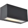 LUTEC - Inka Solar Hybrid wandlamp voor buiten - LED - Donkergrijs