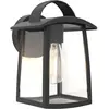 LUTEC Kelsey - Wandlamp - Helder glas - Matzwart