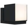 LUTEC Cuba - LED wandlamp voor buiten - Draaibare lamp - Premium aluminium - 500Lm - 3000K warm licht - IP54 extra weerbestendig - Mat zwart - 100 x 116 x 148 mm
