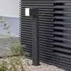 LUTEC Cuba Sokkellamp voor buiten - LED - 3000K - Mat Zwart