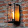 LUTEC Flair Wandlamp voor buiten - Houteffect - E27 - 40W - Mat Zwart