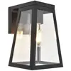 LUTEC - Flair Solar - Wandlamp voor buiten - E27 - Zwart