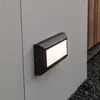 LUTEC Helena - Rechthoekige LED wandlamp voor buiten - Zwart