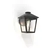 LUTEC Zago Wandlamp voor buiten - Helder glas - E27 - Matzwart