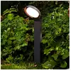 LUTEC Polo - LED lamp op sokkel voor buiten - Donkergrijs