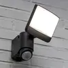 LUTEC Sunshine - LED Wandlamp met Sensor en Zonnepaneel - Donkergrijs