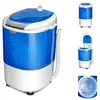 COSTWAY Mini Machine à Laver avec Essoreuse à Cuve Unique 2,5 KG Porta...