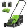 Greenworks grasmaaier 2 x 24 volt met 2x 4ah batterij en dual lader G2...