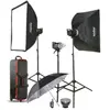 Godox MS200-D kit flash 3 torches 200 Ws