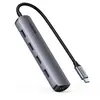 Ugreen CM417 (USB-C, 5 ports), Station d accueil + hub USB, Gris