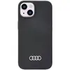 Audi Silicone Back Case - Geschikt voor Apple iPhone 14 (6.1") - Zwart