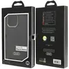 Audi - synthetisch - lederen tas met MagSafe voor iPhone - 14 - Pro - Max - zwart