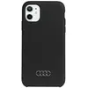 Audi Silicone Back Case - Geschikt voor Apple iPhone 11/XR (6.1") - Zwart