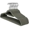 SONGMICS 20 Cintres en velours pivotant antiglisse, Gris + Argent