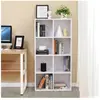 Bibliothèque en bois VASAGLE - Meuble de rangement à 8 casiers - Blanc...