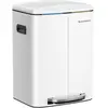 SONGMICS Nancy's Pedaalemmer - Prullenbak 2 X 20L - Afvalscheiding