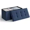 Banc de rangement pliable SONGMICS - Modèle LSF47IN - 80 L - Charge ma...