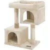 Feandrea Arbre À Chat Poteaux En Sisal 2 Niches, Beige