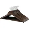SONGMICS Cintres en bois antiglisse, Brun foncé / 20