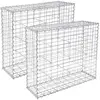 Gabions à Pierres - SONGMICS - Lot de 2 - 100 x 80 x 30 cm - métalliqu...