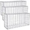 3 Gabions de pierre - SONGMICS - GGB353 - 100x50x30cm - Acier galvanis...