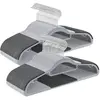 Songmics Cintres en plastique antidérapant, Gris Clair + Gris Foncé / 50