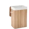 SONGMICS Corbeille à Linge, Panier à Linge en Bambou, avec Sac Amovibl...