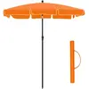 SONGMICS parasol, parasol, rechthoekige tuinparasol van polyester, met...