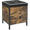 Banc avec Coffre de Rangement - SONGMICS - Style Industriel - Marron R...