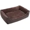 Panier Pour Chien En Tissu Peluche, Marron