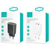 USAMS 20W Adapter Snellader - USB-A en USB-C poort - Zwart