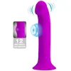 Pretty Love - Murray - Vibrerende Dildo - 19 cm - Dieproze - USB Oplaadbaar - Siliconen