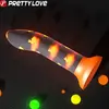PrettyLove PRETTY LOVE - MAGICAL NIGHTFALL DILDO LUMINOUS ORANGE | GLO...