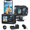Caméra Sport WOLFANG GA200 - 4K Double Écran avec Stabilisateur EIS et...