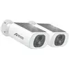 ANRAN Caméra de Surveillance extérieure sans fil 3MP Wifi 2.4Ghz,Camera batterie avec panneau solaire