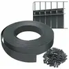 VOUNOT Kit de lamelles occultantes PVC brise vue 75m x 4.7cm avec 150 clips Gris