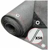 Brise vue occultant VOUNOT en HDPE 230g/m² 1.5x10m gris