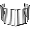 VOUNOT Barriere de securite Grande Version 3.6M 6 Panneaux noire