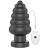 Lovetoy - King Size Vibrerende Buttplug - Anal Cracker - 18 cm   Zwart
